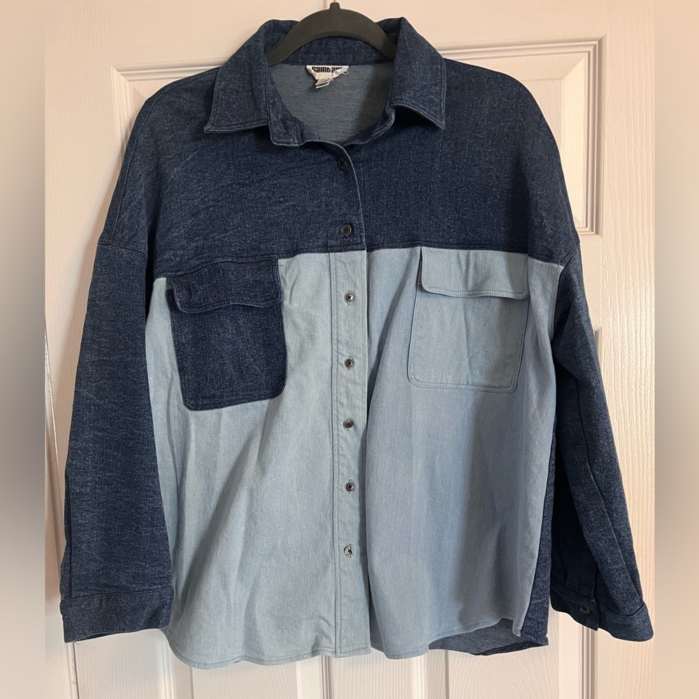 Casual Denim Button Down Shirt